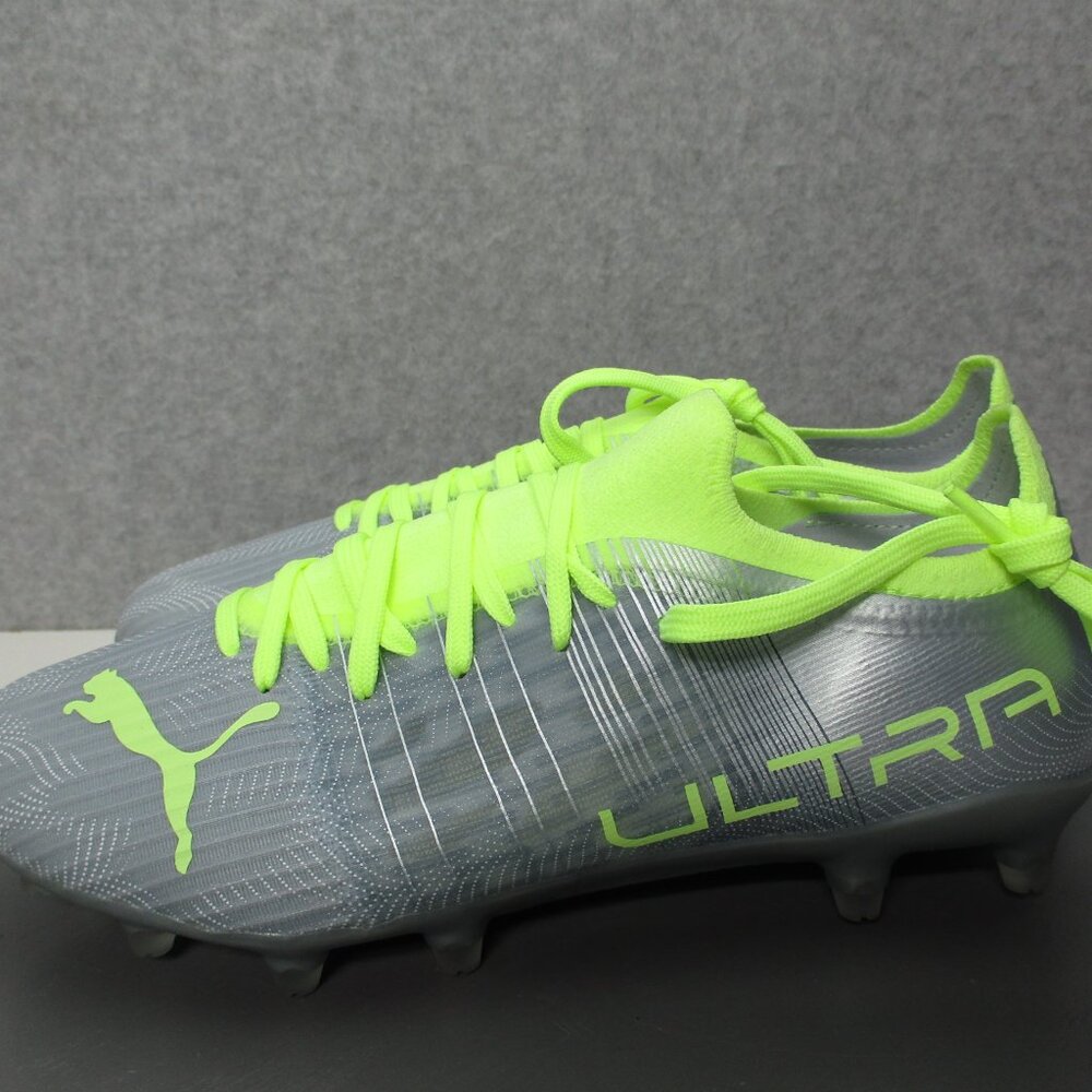 Puma Ultra 3.4 Womens Sz 7.5 Firm Ground Soccer Cleats Diamond Silver Fizzy